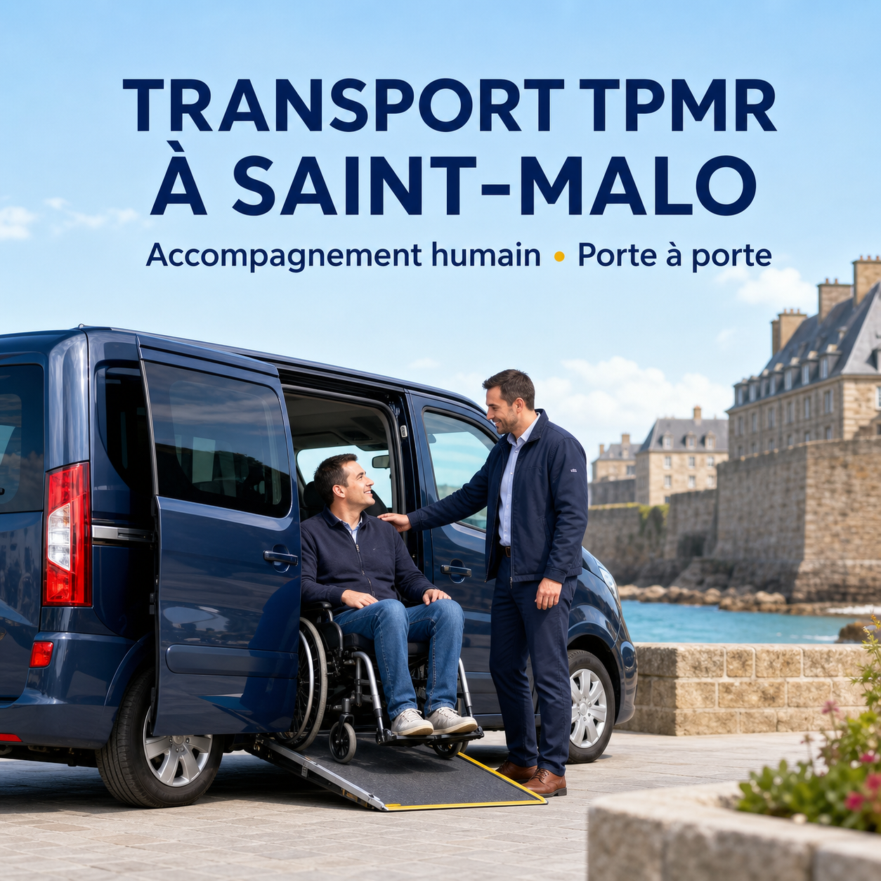 Transport TPMR adapté à Dinard